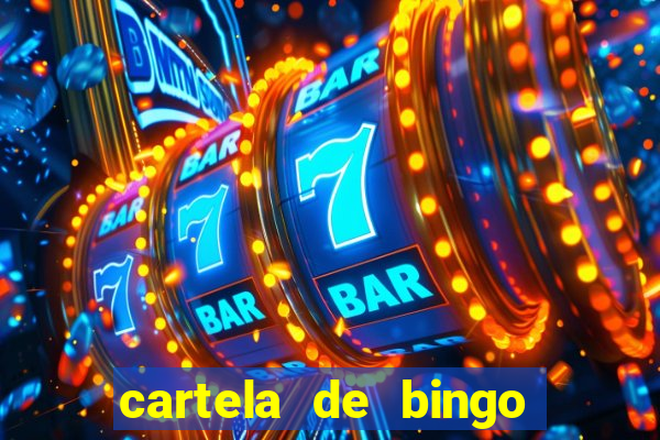 cartela de bingo pra imprimir